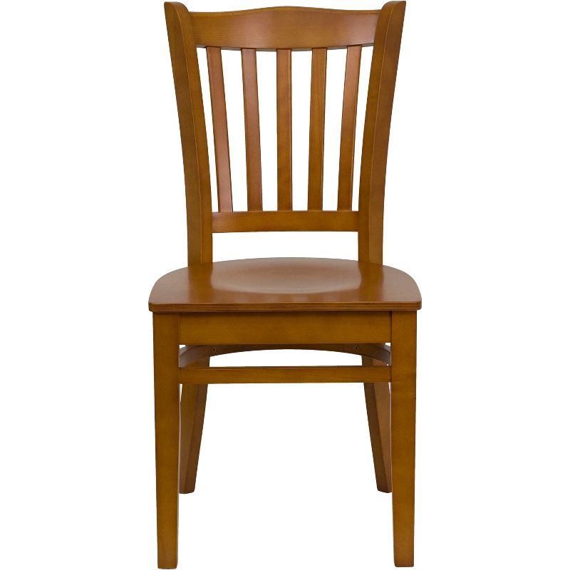 Flash Furniture Vertical Slat Back Wooden Restaurant Chair, 6 of 8