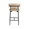 Meridian Furniture,Lupita Tan Vegan Leather Counter Stool, Set of 2 - 4 of 4