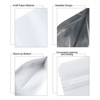 Unique Bargains Sealable Foil Lining Resealable Packaging Zipper Food Storage Pouches 50 Pcs - 3 of 4