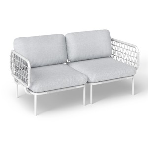 Crestlive products 2PC outdoor rattan design patio sofa for Balcony lawn  Beige - 1 of 4
