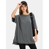 EXLURA Womens Summer Oversized T Shirts Casual Short Sleeve Loose Maternity Tops Crewneck Tunic Plus Gym Workout Top - 4 of 4