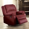 Lyngins Modern Synthetic Leather Recliner Chair with Adjustable Back & Footrest,Armchair Accent Chair for Living Room - 2 of 4