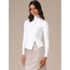 INSPIRE CHIC Women's Turtleneck Long Sleeve Knit Asymmetric Slim Fit Basic Thermal Shirts - 2 of 4