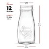 Bormioli Rocco Quattro Stagioni Bottle (Set of 12), Embossed Glass Jars with Twist Top Lid - Glass Bottles, Dishwasher Safe - Made in Italy - 2 of 4