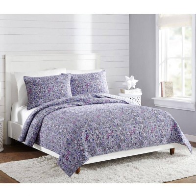 Purple Kaleidoscope Cotton Standard Pillow Sham