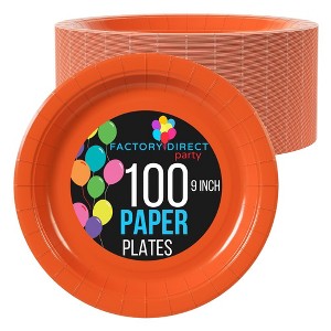 Exquisite 100 Count Disposable Plates Paper Plates - 1 of 4