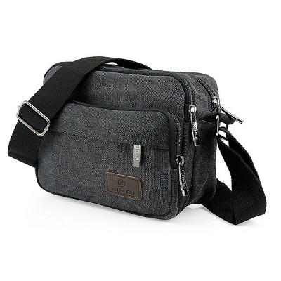 Gearonic Vintage Crossbody Canvas Messenger Shoulder Bag- Black : Target