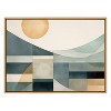 Kate & Laurel All Things Decor 31.5"x41.5" Sylvie Mid-Century Modern Abstract Coastal Framed Art by The Creative Bunch Studio Tan - 2 of 4