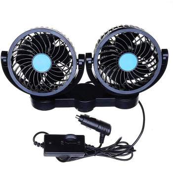 Electric Car Fans for Rear Seat Passenger with 4 Speeds, Portable