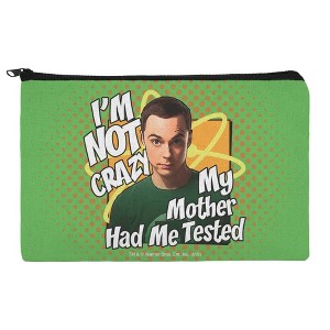 Big Bang Theory Sheldon Cooper Im Not Crazy Makeup Cosmetic Bag Organizer Pouch - 1 of 4