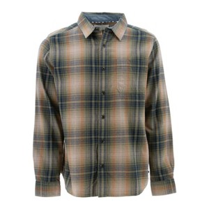 Old Ranch Brands Men's Tall Miles Organic Flannel Shirt - 1 of 2