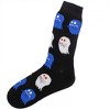 Mens Pac-Man Assorted Blue Crew Socks, 6-Pack - 2 of 4