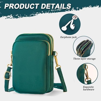 BEAFUP Women's Mini Crossbody Bag - Stylish and Functional Water-Resistant Phone Pouch, Adjustable Shoulder Strap,Multiple Compartments