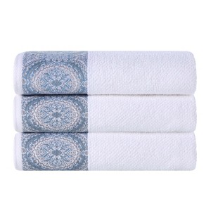 Medallion Cotton Jacquard Towel Set by Blue Nile Mills - 1 of 4
