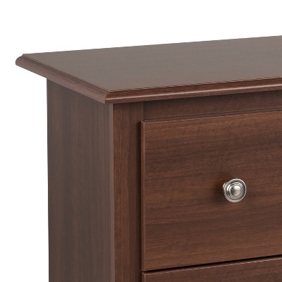 Cherry Monterey Double Dresser with 8 Deep Drawers and Roller System