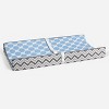 Bacati - Gray Zigzag Blue Dots Muslin Changing Pad Cover.... - 4 of 4