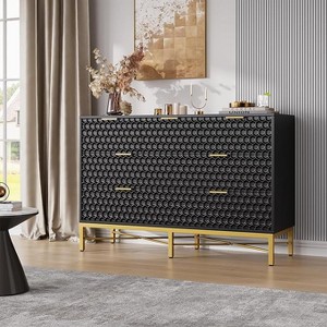 Modern 7-Drawer Dresser for Bedroom, Chest of Drawers with Deep Drawers and Wide Top, Long Wooden Dresser for Living Room and Hallway - 1 of 4