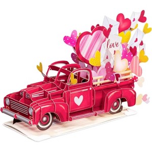 Paper Love 3D Oversized Pop Up Card with Keepsake - 1 of 4