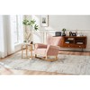 Velvet High Back Rocking Chair for Nursery with Comfortable Padded Seat and Foam-Filled Upholstery - 4 of 4