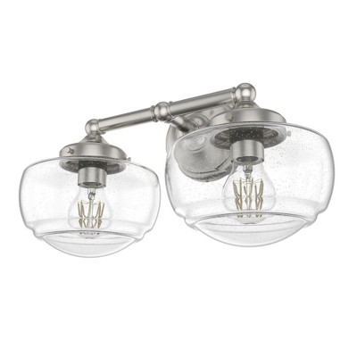 Hunter Fans Saddle Creek 2 - Light Vanity in  Brushed Nickel