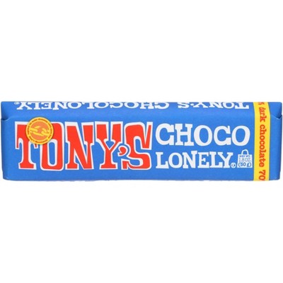 Tony's Chocolonely Extra Dark Chocolate Bar - Case of 20 - 1.76 oz
