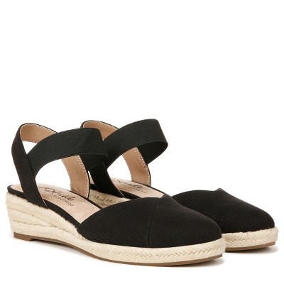 LifeStride Damen Kimball Espadrilles – Keilabsatz 4,5 Cm, Segeltuch-Obermaterial | Bequem, Mit Soft-System-Technologie