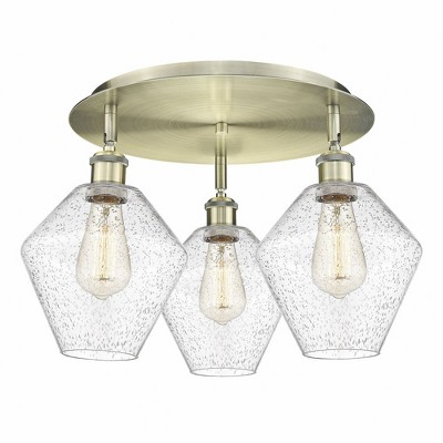 Cindyrella - 3 Light Flush Mount In Industrial Style-11 Inches Tall and 19.75 Inches Wide