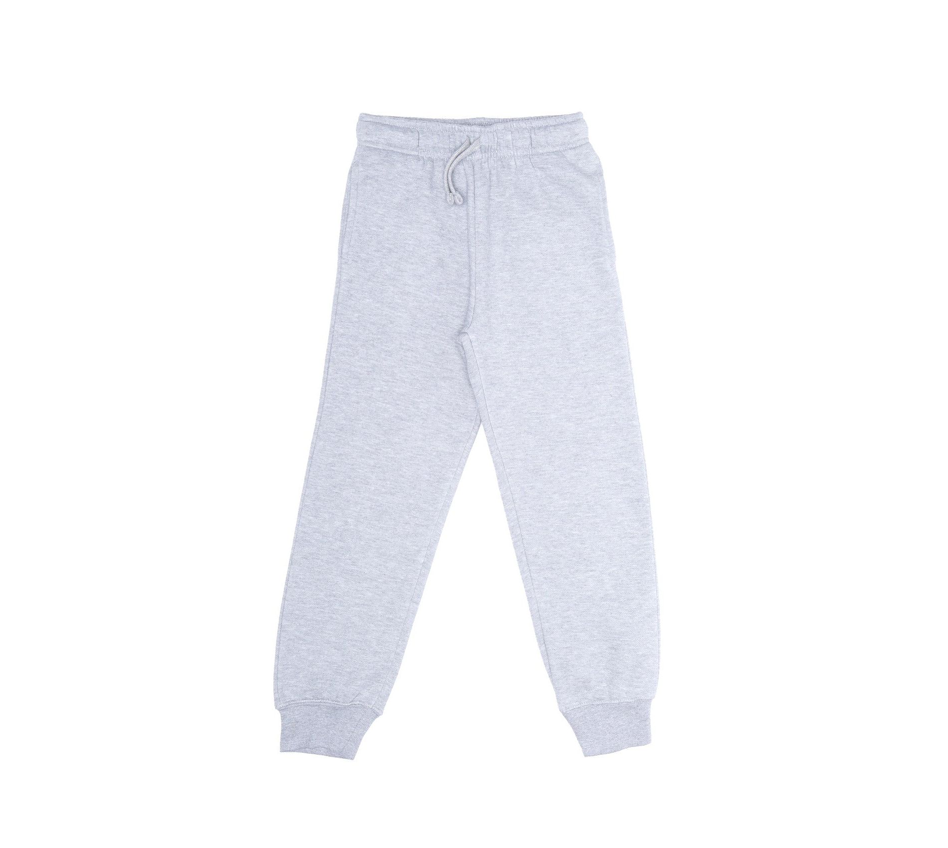 EVERYDAY KIDS Boys Cotton Fleece Sweatpants; Boys’ Activewear Jogger Pants - Soft and Breathable Cotton/Poly Blend, Heather Gray, Size 18/20, XXL