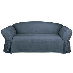 Sofa Slipcover Blue- Sure Fit