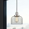 Bell - 1 Light Cord Hung Mini Pendant In Industrial Style-10 Inches Tall and 8 Inches Wide - 2 of 2