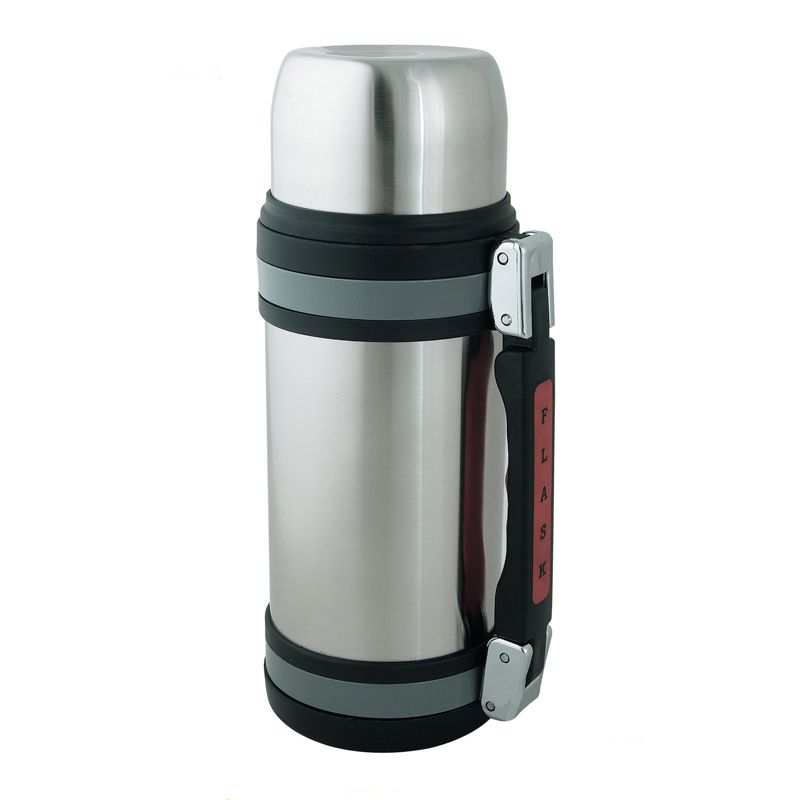 Brentwoo 1.2L Vacuum S/S Bottle With Handle, 1 of 5