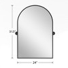 Spassway Bathroom Vanity Mirrors Black/Gold/Silver Arched Wall Mounted Beveled Glass Modern Decorative Mirror for Bathroom Bedroom Living Room - 4 of 4