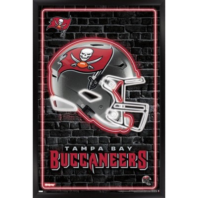 Trends International Nfl Tampa Bay Buccaneers - Super Bowl Lv Minimalist  Logo Framed Wall Poster Prints : Target