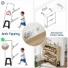 Acekool Oak Shoe Cabinet - 2 Flip-Drawer Storage Organizer with Metal Legs for Entryway & Hallway - 4 of 4