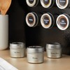 Talented Kitchen 24 Magnetic Spice Jars for Refrigerator - 3 oz Sift-and-Pour Spice Tins, 269 Preprinted Seasoning Labels in 2 Styles - 3 of 4