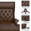 Executive Office Chair with Footstool, Ergonomic Design High Back Reclining Comfortable Desk Chair - 4 of 4