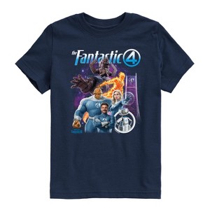 Boys' - Marvel - Fantastic Four First Steps Collage Short Sleeve Graphic T-Shirt - 1 of 4