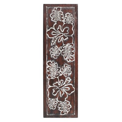 Beachcombers Long Tropical Wood Wall Decor Decoration