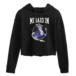 Women's - Pokémon - Miraidon Collegiate Cropped Graphic Hoodie - 1 of 3