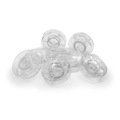 Clear Stackable 1" Furniture Risers with Non-Slip Grippers