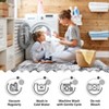Washable Area RugModern Abstract Rugs for Living Room Soft Rug Non-Slip Large Area Rugs Contemporary Rug Indoor Stain Resistant Bedroom Rugs - 4 of 4