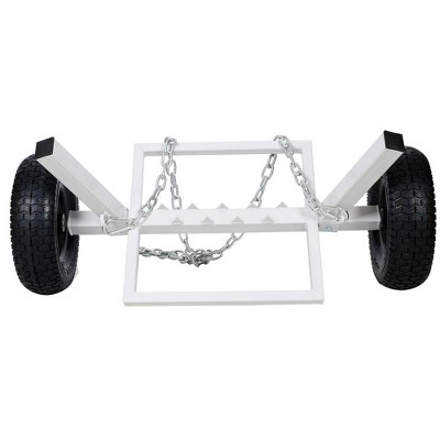 1100LBS Capacity Heavy-Duty Log Dolly Log Holder With 16.5 Inch Penumatic Tire Log Skidder For Wood Transport