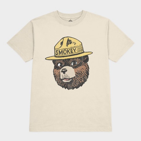 Мужские футболки Smokey Bear Men's Smokey Bear T-Shirt - Natural XL