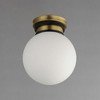 Maxim Lighting San Simeon 1 - Light Semi-Flush Mount in  Black/Natural Aged Brass - 2 of 3