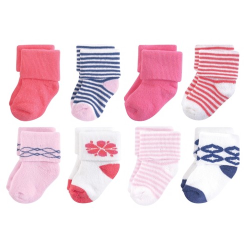 Touched By Nature Baby Girl Organic Cotton Socks, Flower : Target