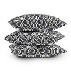 20"x20" Deny Designs Mirimo Boke Outdoor Throw Pillow Black/Indigo: Abstract Design, Polyester Fill, Square Shape - 4 of 4
