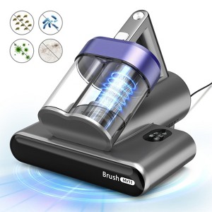 MAMNV Mattress Vacuum Cleaner for Bed with UV-C Lights, 16Kp HEPA Filter Handheld Vacuums with Heating & Ultrasonic & Anion, Double-Cup, Purple - 1 of 4
