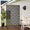 PexFix Metal Freestanding Privacy Screen Garden Fence For Deck Patio Balcony Outdoor Privacy Panel Star Design - 3 of 4