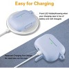 BONGEEK AirPods Pro Case Cover,Soft Silicone Protective Cases Cover Skin for Apple AirPod Pro 2 Charging Case Keychain Front LED Visible,Lilac - 4 of 4