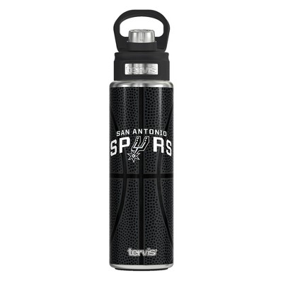 NBA San Antonio Spurs 24oz Leather Wide Mouth Water Bottle